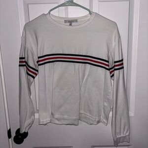 Gaze White Crew Neck Shirt